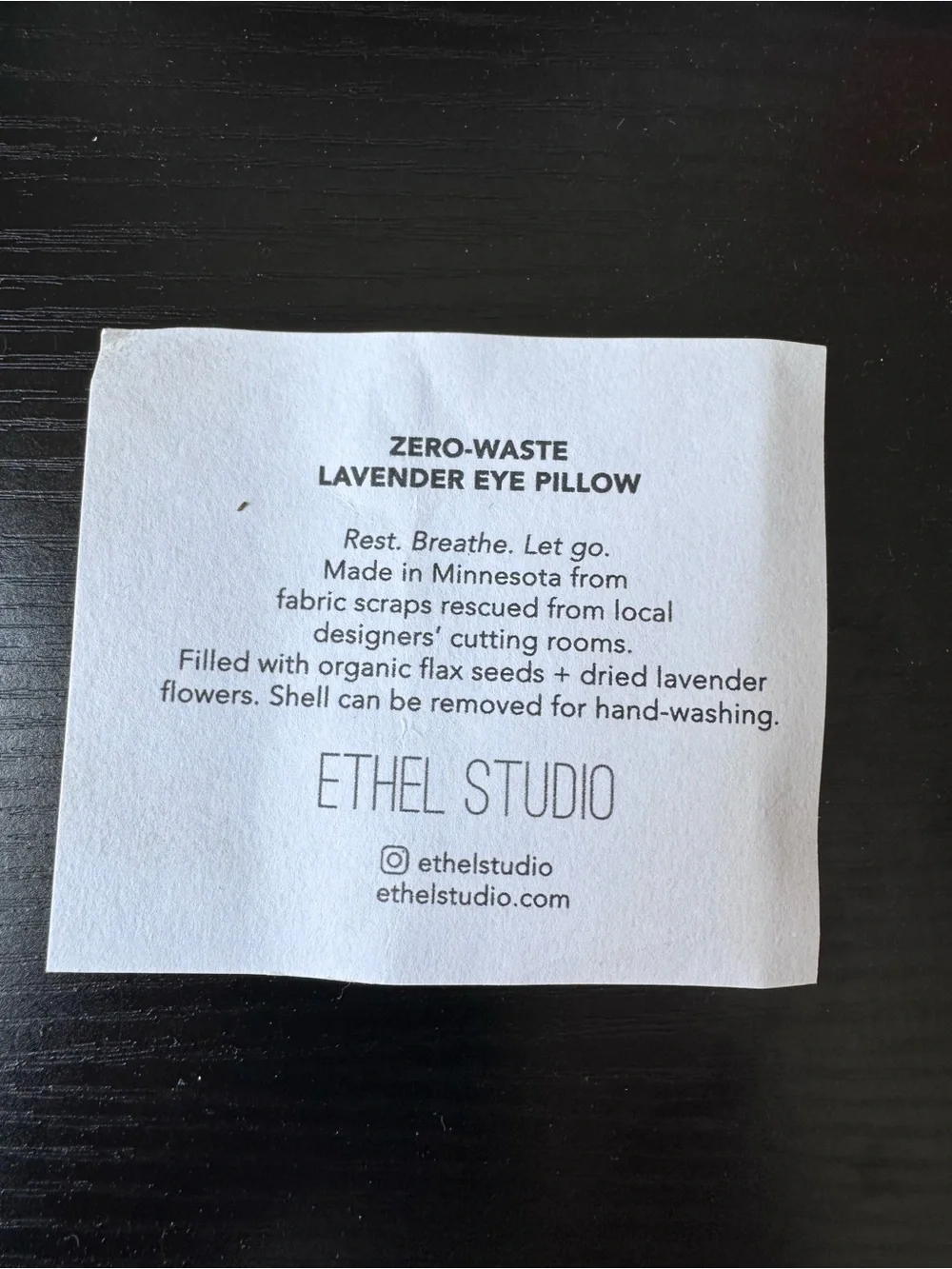 Ethel studio lavender eye mask